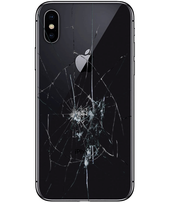 vetro posteriore iPhone rotto